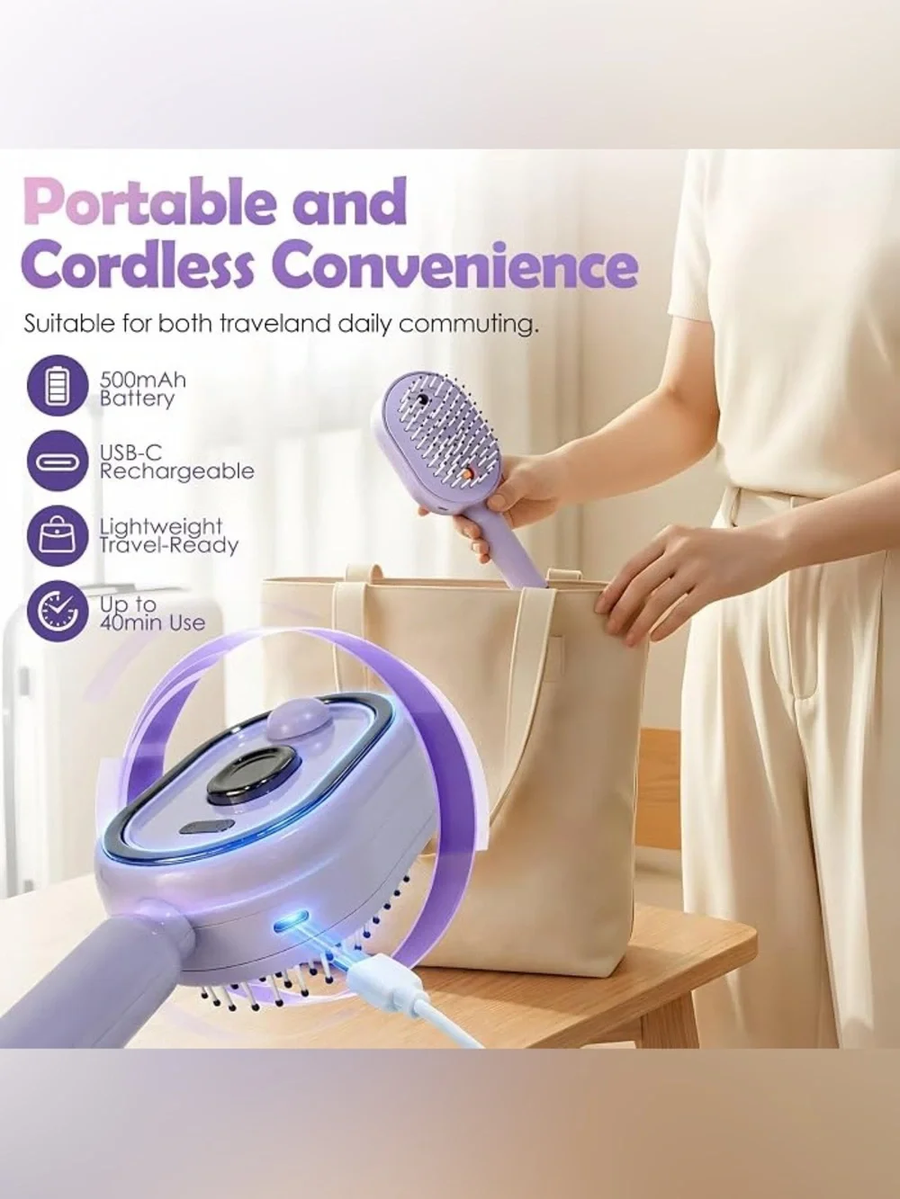 Electric Spray Air Cushion Massage Comb